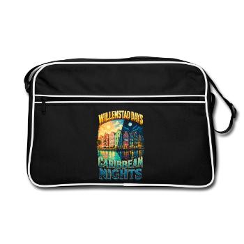 Journées de Curaçao Willemstad Nuits des Caraïbes - Sac Retro - noir/blanc - Devant