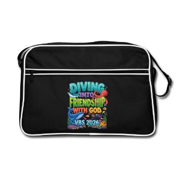 Friendship God de la plongée VBS 2026 - Sac Retro - noir/blanc - Devant