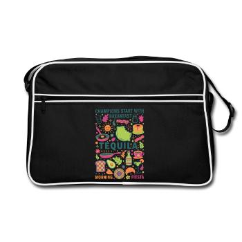 Breakfast Champions Start Breakfast Tequila Brunch - Retro Bag - black/white - Front