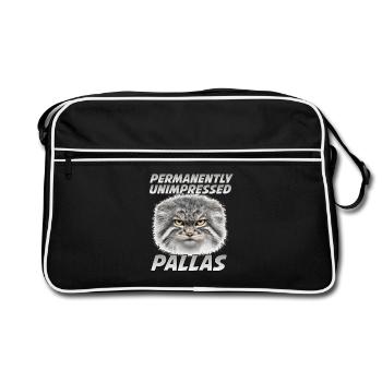 Pallas Cat Manul Humour T Pallas Cats - Sac Retro - noir/blanc - Devant