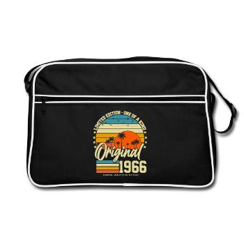 60 Birthday 60 Years 1966 Vintage Born - Retro Bag - black/white - Front