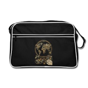 Collectionneur de pièces Numismatique, Collection de pièces - Sac Retro - noir/blanc - Devant