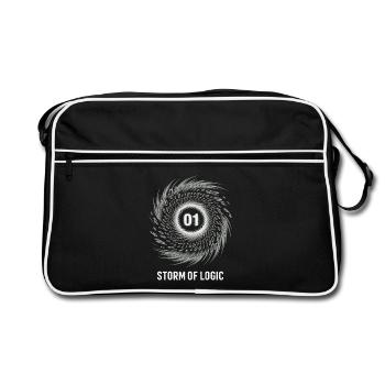 Programmierer – Coding Entwickler & Informatiker - Retro Tasche - Schwarz/Weiß - Vorne