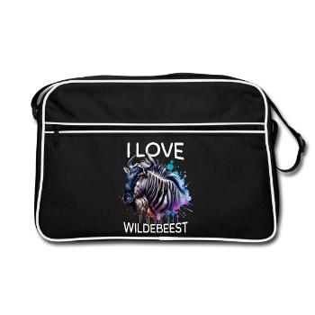 Team Gnu - Retro Bag - black/white - Front