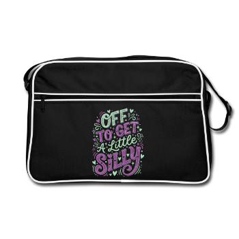 Off To Get A Little Silly - Retro Bag - black/white - Front
