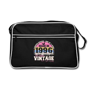Cadeau d’anniversaire vintage 1996 30 ans rétro - Sac Retro - noir/blanc - Devant