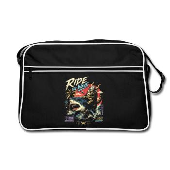 Rider of the Tide Cat - Retro Bag - black/white - Front