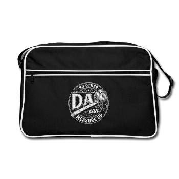 No Other Dad Can Measure Up - Retro Bag - black/white - Front