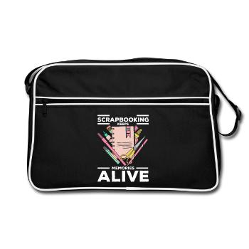 Garder les souvenirs vivants - Sac Retro - noir/blanc - Devant