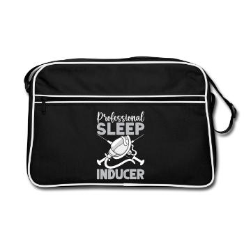 Anesthésiste Anesthésie Inducteur du sommeil - Sac Retro - noir/blanc - Devant