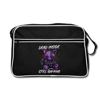 Pastel Goth Soft Goth Gaming Gamer - Retro Bag - black/white - Front