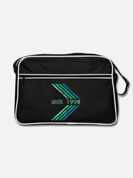 1998 Limited Edition Birthday Man Woman Sport - Retro Bag - black/white - Front
