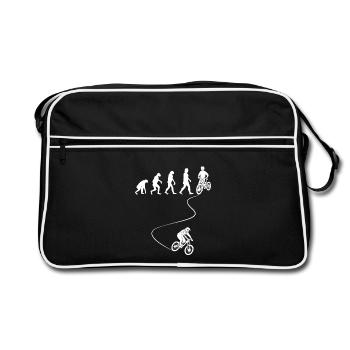 Évolution du vélo - Sac Retro - noir/blanc - Devant