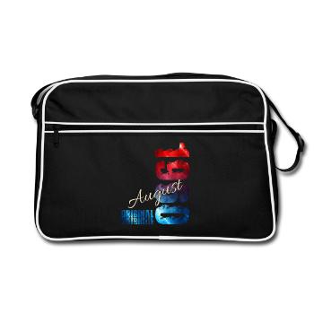 66th Birthday Gift Original August 1960 - Retro Bag - black/white - Front
