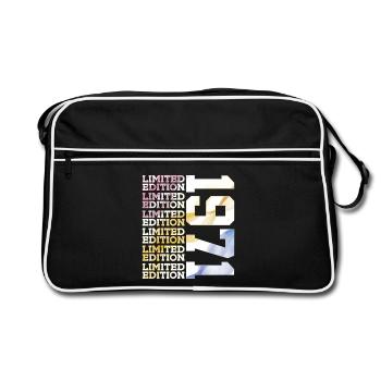 ÉDITION LIMITÉE 1971 - 55 ANS - 55E ANNIVERSAIRE - Sac Retro - noir/blanc - Devant
