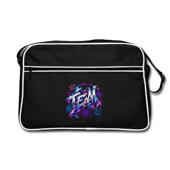 Équipe - Sac Retro - noir/blanc - Devant