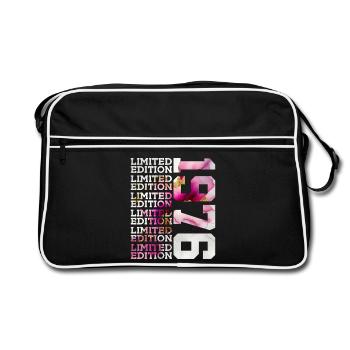 ÉDITION LIMITÉE 1976 - 50 ANS - 50E ANNIVERSAIRE - Sac Retro - noir/blanc - Devant