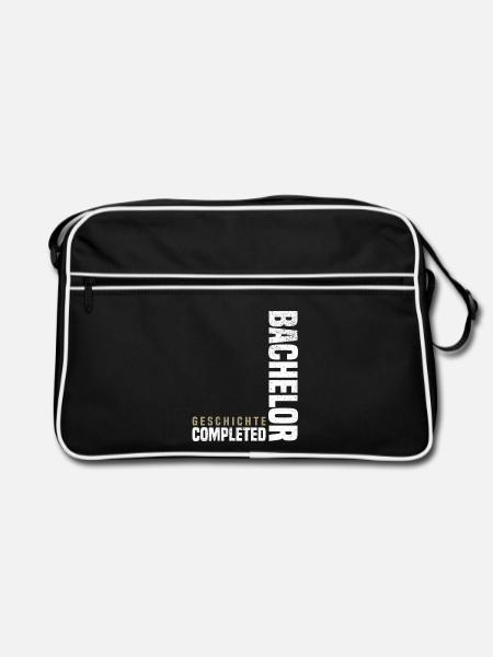 Bachelor Geschichte - Retro Tasche - Schwarz/Weiß