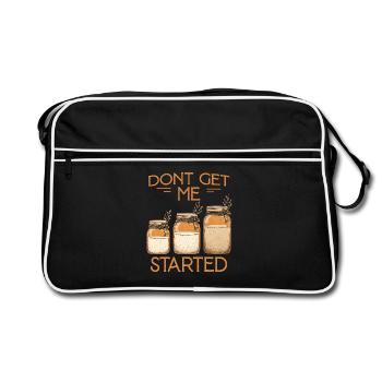 Don't Get Me Started Jars - Retro Tasche - Schwarz/Weiß - Vorne