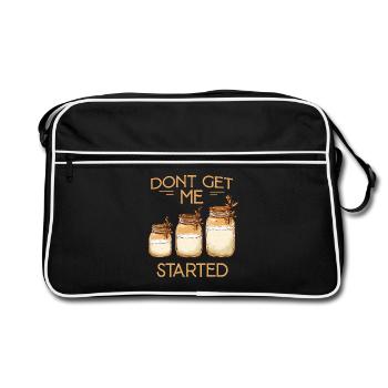 Dont Get Me Started Jars Design - Retro Tasche - Schwarz/Weiß - Vorne