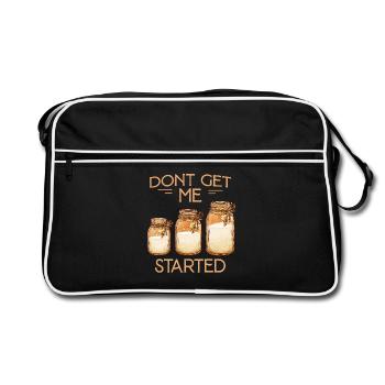 Don't Get Me Started Jars - Retro Tasche - Schwarz/Weiß - Vorne