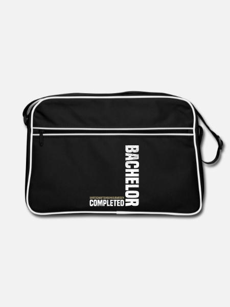 Bachelor Wirtschaftsingenieurwesen - Retro Tasche - Schwarz/Weiß