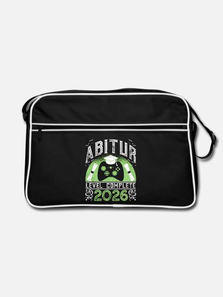 Abitur complete Abiturient - Retro Tasche - Schwarz/Weiß