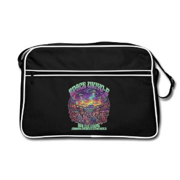 Neo Edo Fest and UFO Ukiyo-e Psychedelic Trip - Retro Tasche - Schwarz/Weiß - Vorne