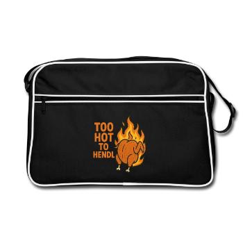 too hot to hendl - Retro Bag - black/white - Front
