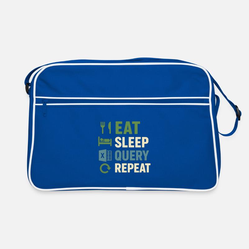 Requête Manger Sommeil Répéter Sac Retro