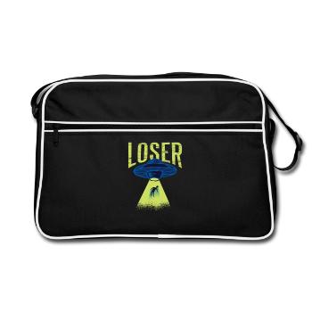 Alien T-shirt hommes et alien t-shirt femmes funny - Sac Retro - noir/blanc - Devant