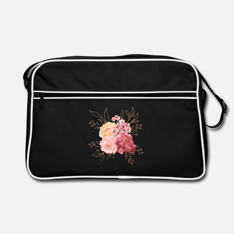 Composition florale Sac Retro