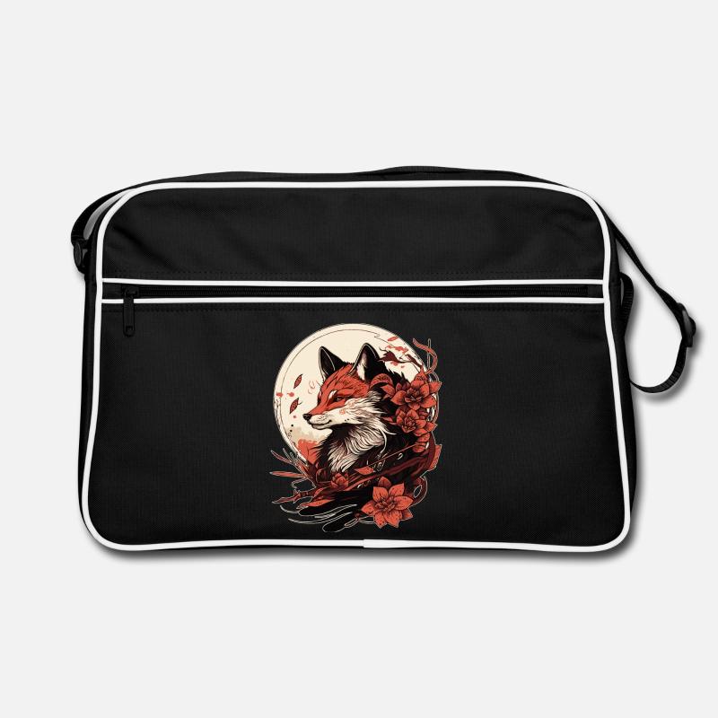 Fuchs Japan - Retro Tasche - Schwarz/Weiß