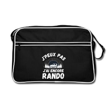 J ai encore randonnée 1 - Sac Retro - noir/blanc - Devant