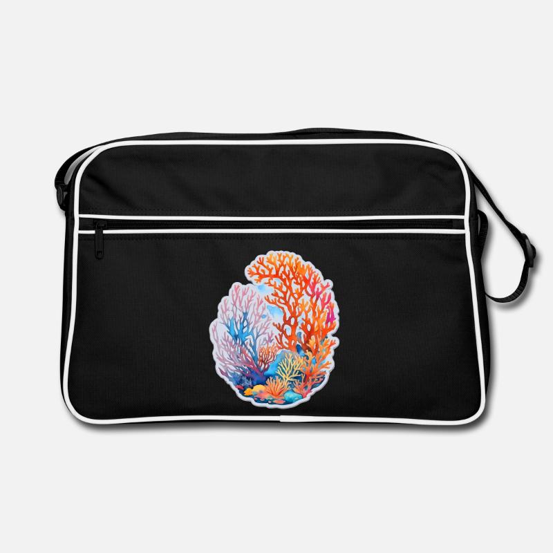 Korallen Retro Tasche