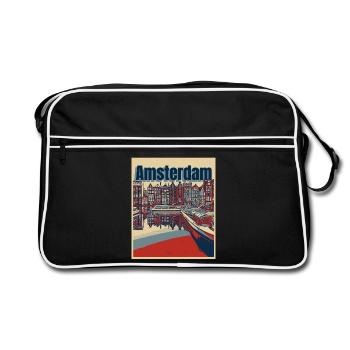 Amsterdam - Sac Retro - noir/blanc - Devant
