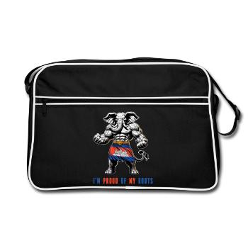 Je suis fier de mes itinéraires au Cambodge - Sac Retro - noir/blanc - Devant