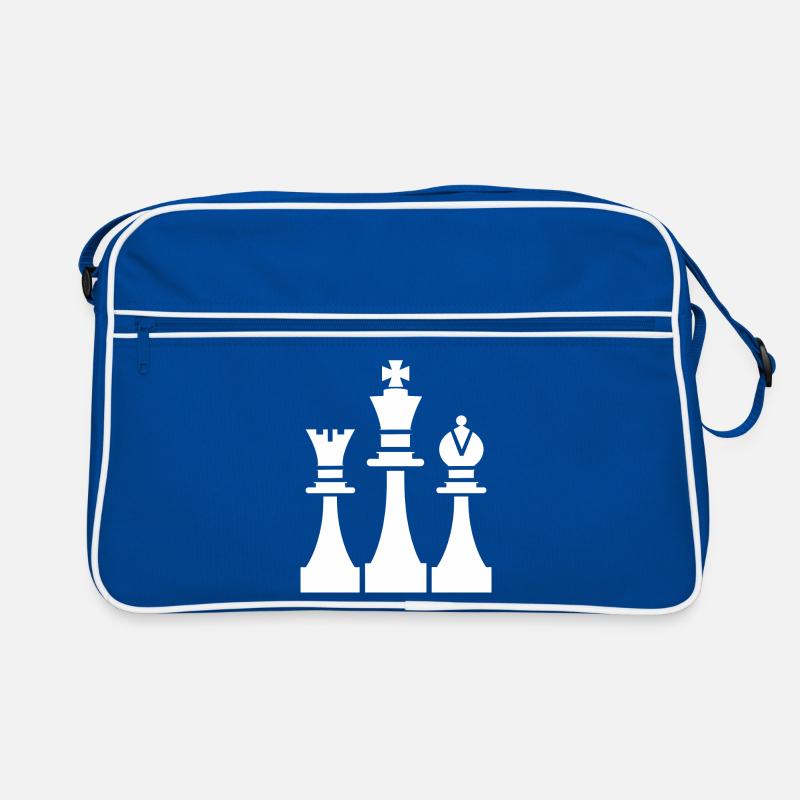 Dessin de pièces d’échecs Sac Retro