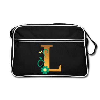 L - Retro Bag - black/white - Front