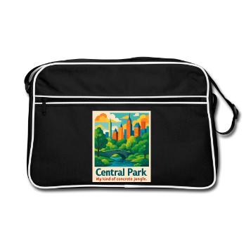Central Park Vibes - Retro Bag - black/white - Front