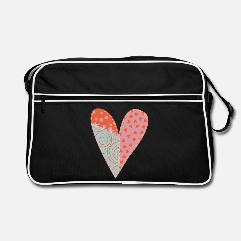 Patchwork Herz Nr. 1 Retro Tasche