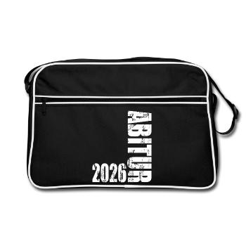 Abitur 2026 - Retro Bag - black/white - Front