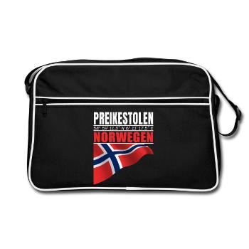 Preikestolen - Retro Bag - black/white - Front