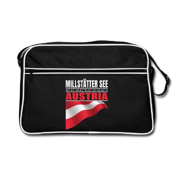 Millstätter See - Retro Tasche - Schwarz/Weiß - Vorne