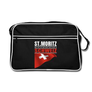 St. Moritz - Retro Bag - black/white - Front