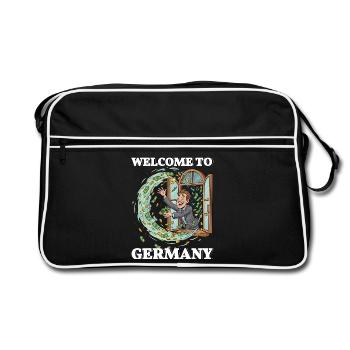 Lustig Steuern Deutschland Party - Retro Bag - black/white - Front