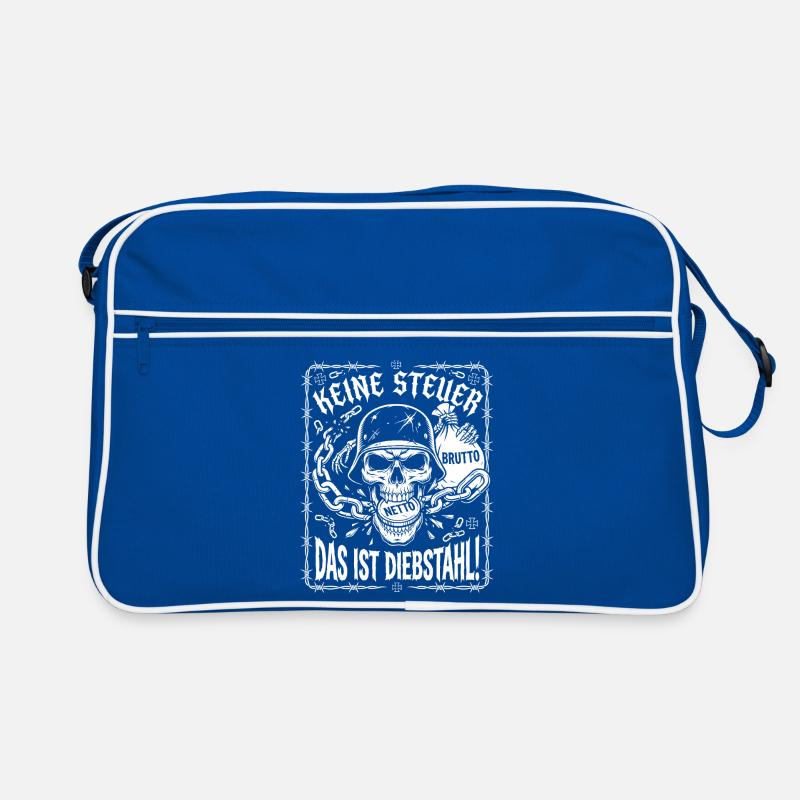 Pas d’impôt. C’est du vol, crâne Sac Retro