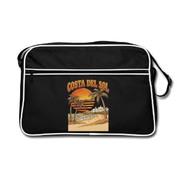 Costa Del Sol Holidays Spain - Retro Bag - black/white - Front