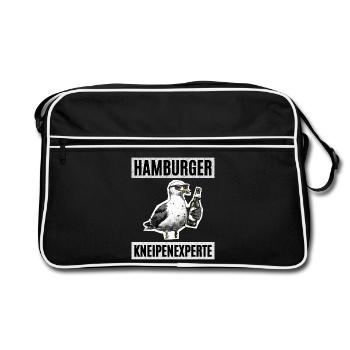 Hamburg Pub Expert - Retro Bag - black/white - Front