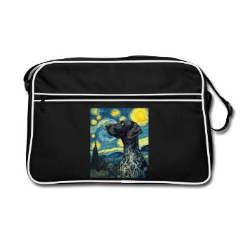 Deutsch Kurzhaar - Retro Tasche - Schwarz/Weiß - Vorne